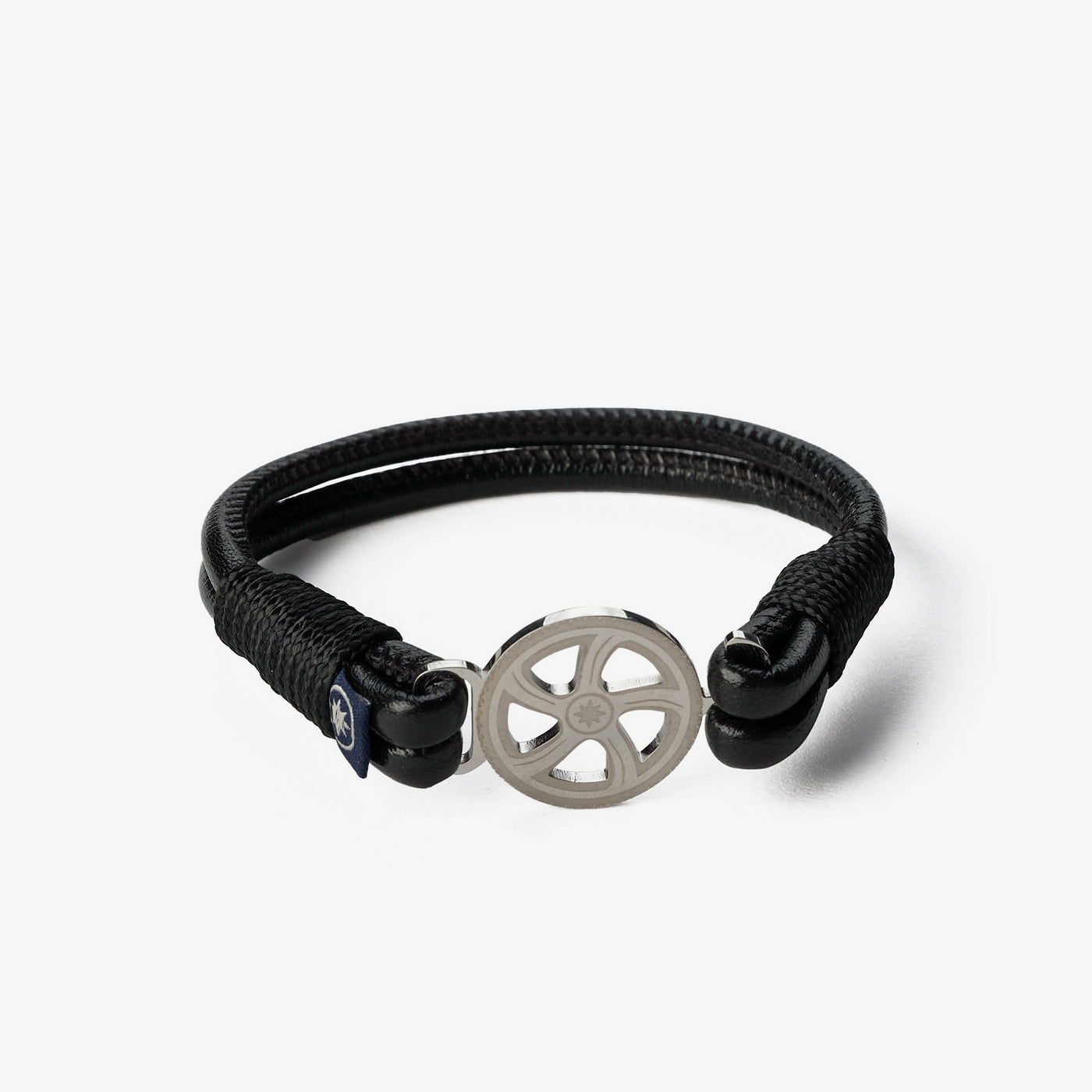 Black Metallic Nappa Leather Bracelet