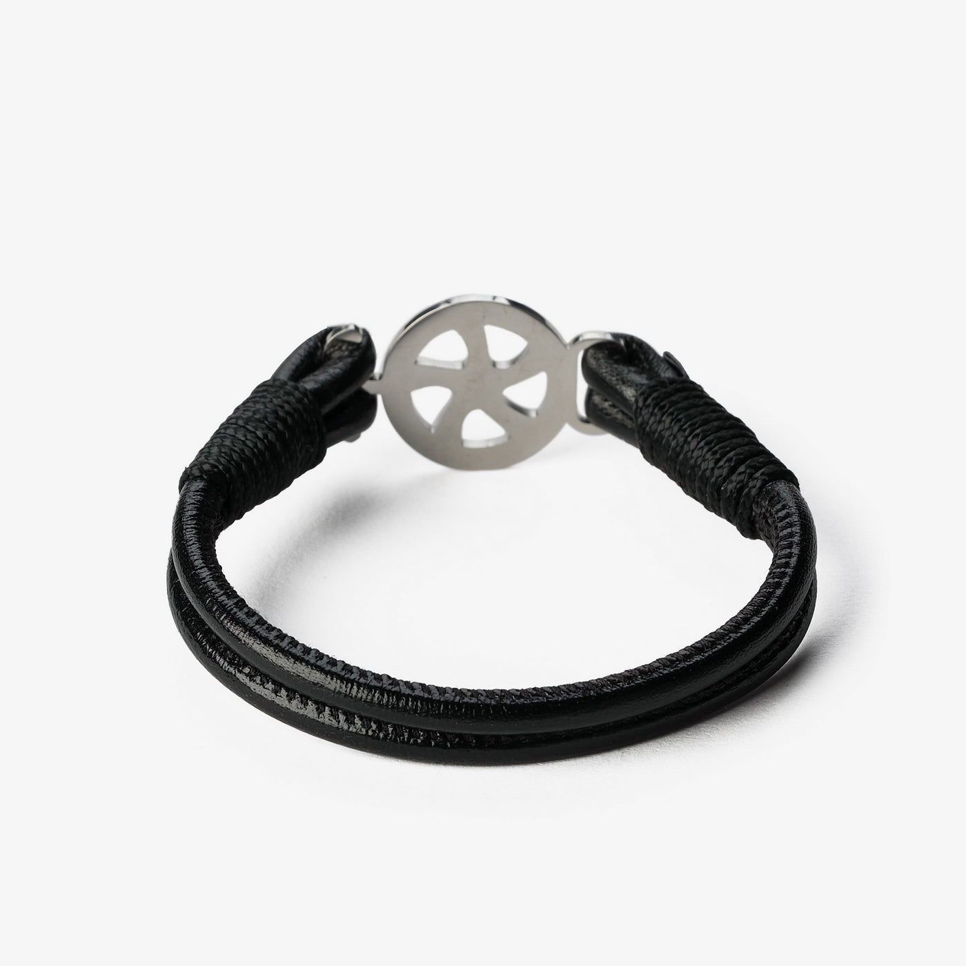 Black Metallic Nappa Leather Bracelet