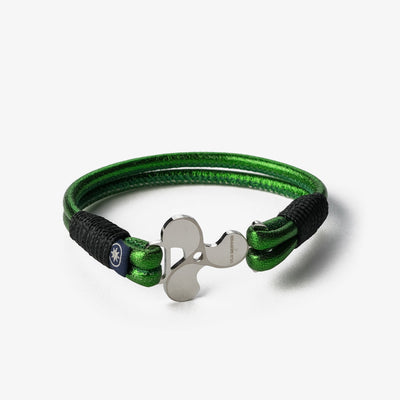 Emerald Sea Metallic Nappa Leather Bracelet