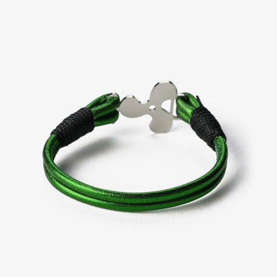 Emerald Sea Metallic Nappa Leather Bracelet