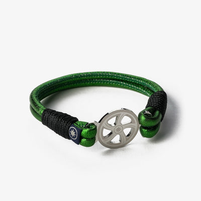 Emerald Sea Metallic Nappa Leather Bracelet