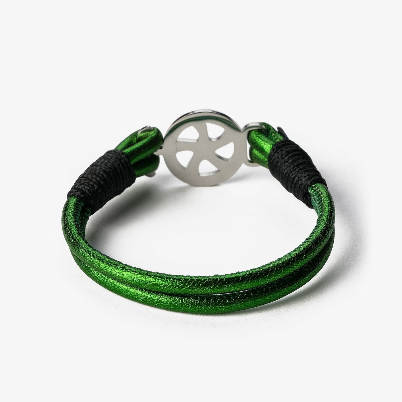 Emerald Sea Metallic Nappa Leather Bracelet