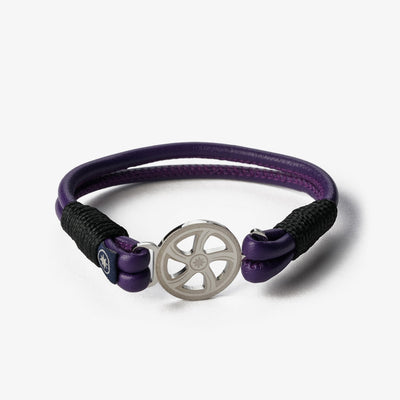 Royal Amethyst Nappa Leather Bracelet
