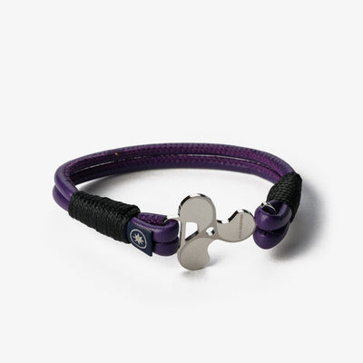 Royal Amethyst Nappa Leather Bracelet