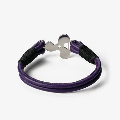 Royal Amethyst Nappa Leather Bracelet