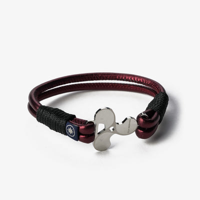 Crimson Tide Metallic Nappa Leather Bracelet