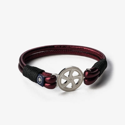 Crimson Tide Metallic Nappa Leather Bracelet