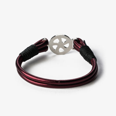 Crimson Tide Metallic Nappa Leather Bracelet