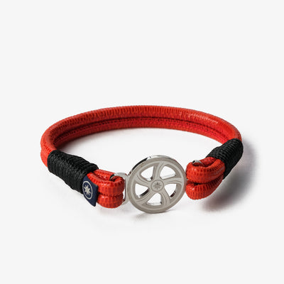 Red Lizzard Nappa Leather Bracelet