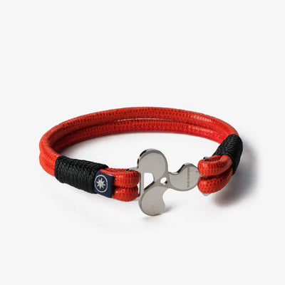 Red Lizzard Nappa Leather Bracelet