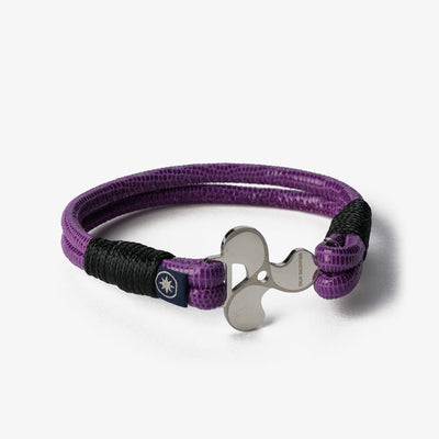 Violet Horizon Nappa Leather Bracelet