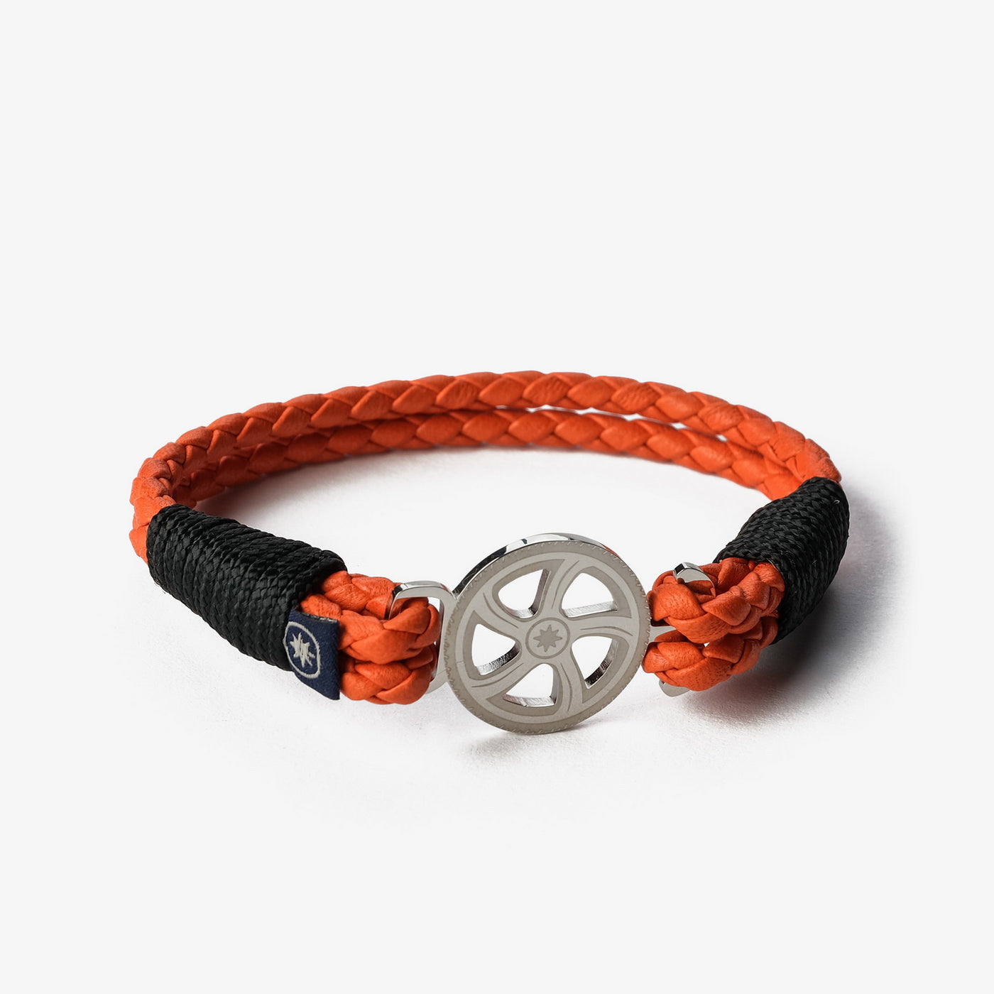 Tangerine Twist Braided Nappa Leather Bracelet