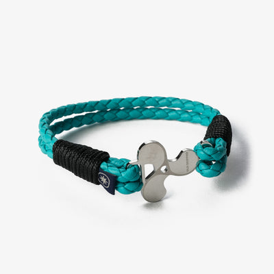 Ocean's Serenade Braided Nappa Leather Bracelet