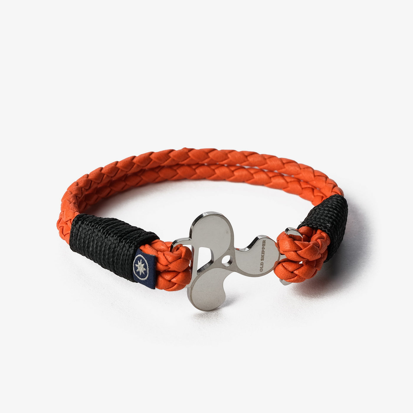 Tangerine Twist Braided Nappa Leather Bracelet