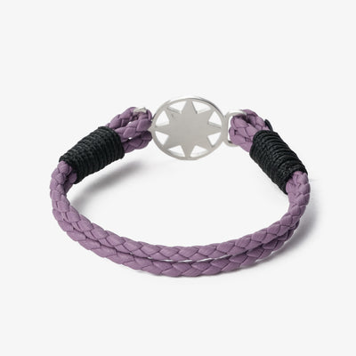 Lavender Twilight Braided Nappa Leather Bracelet