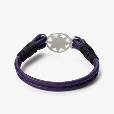 Royal Amethyst Nappa Leather Bracelet