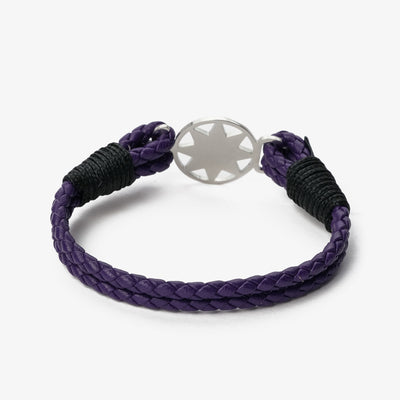 Twilight Voyage Braided Nappa Leather Bracelet
