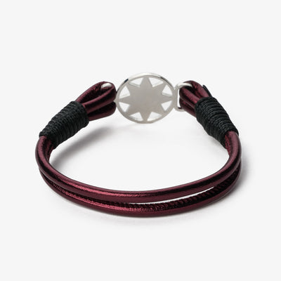 Crimson Tide Metallic Nappa Leather Bracelet