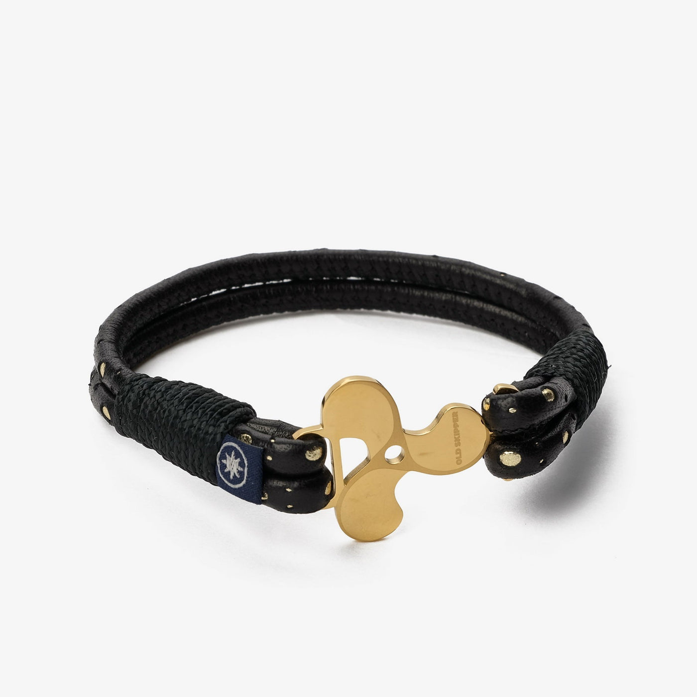 Luxe Anchor Intarsio Nappa Leather Bracelet