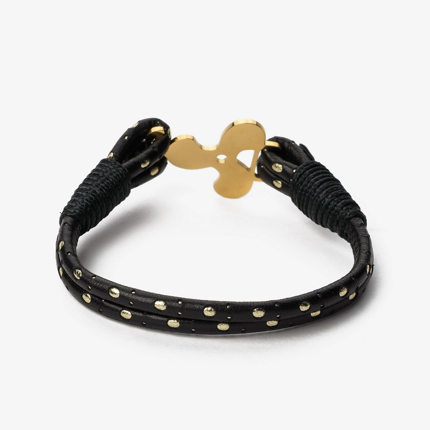 Luxe Anchor Intarsio Nappa Leather Bracelet