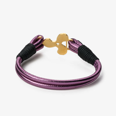 Royal Harbor Metallic Nappa Leather Bracelet