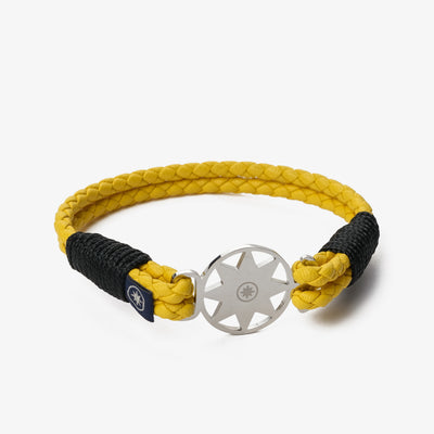 Sunburst Braided Nappa Leather Bracelet