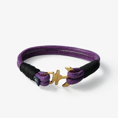 Violet Horizon Nappa Leather Bracelet