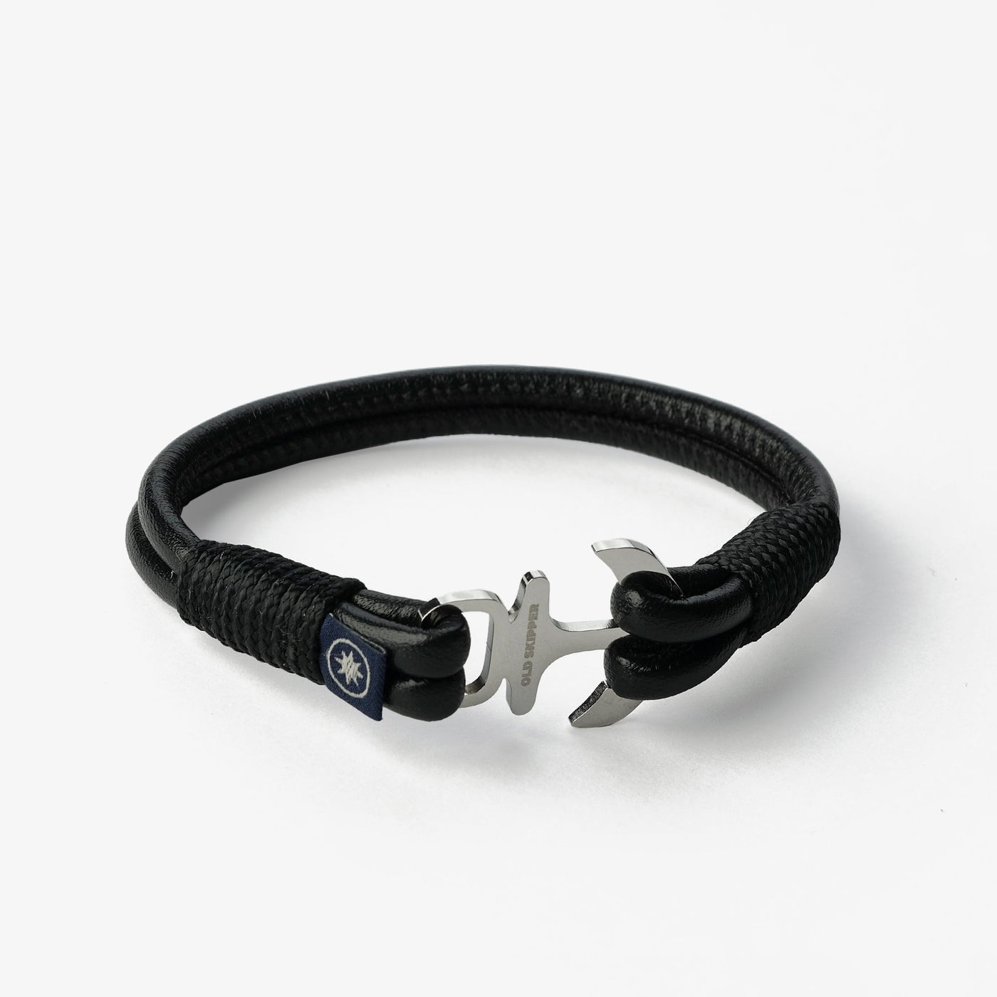 Black Metallic Nappa Leather Bracelet