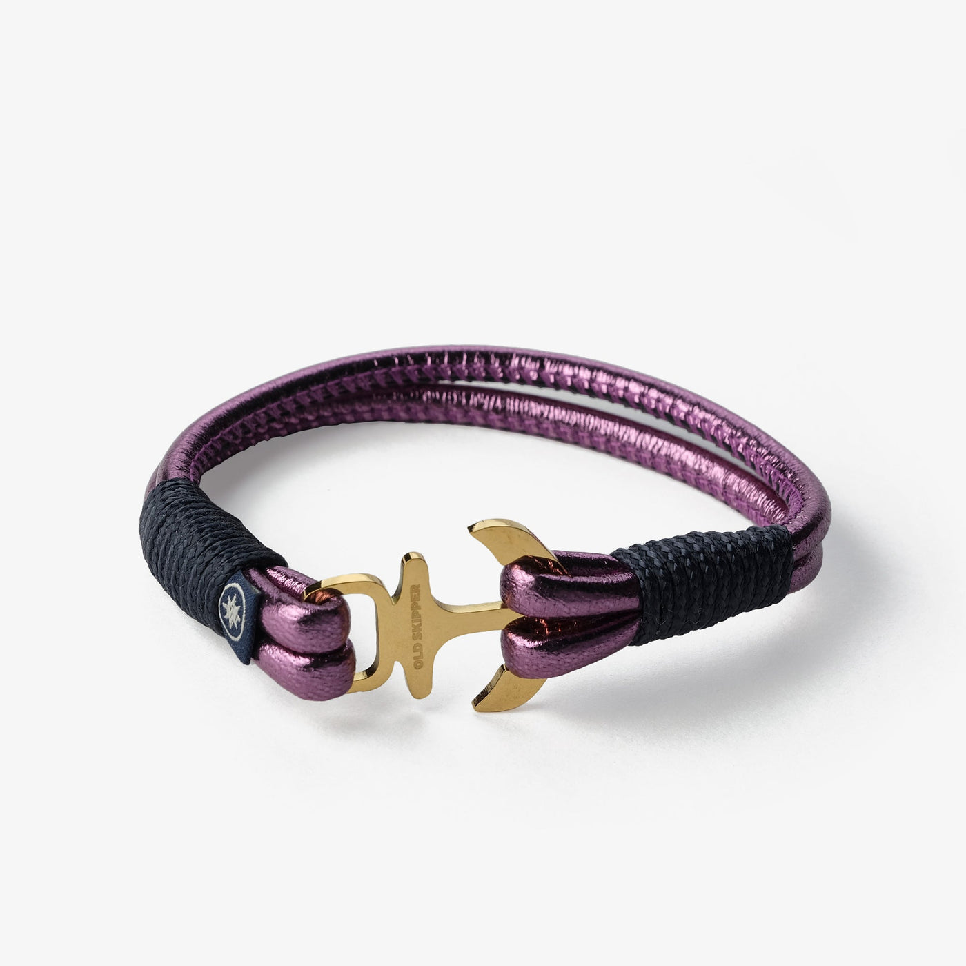 Royal Harbor Metallic Nappa Leather Bracelet