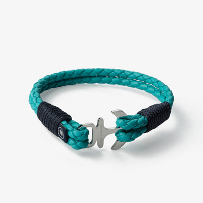 Ocean's Serenade Braided Nappa Leather Bracelet