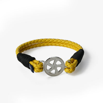 Sunburst Braided Nappa Leather Bracelet