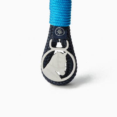 Nautical Rope Keychain Blue Knot