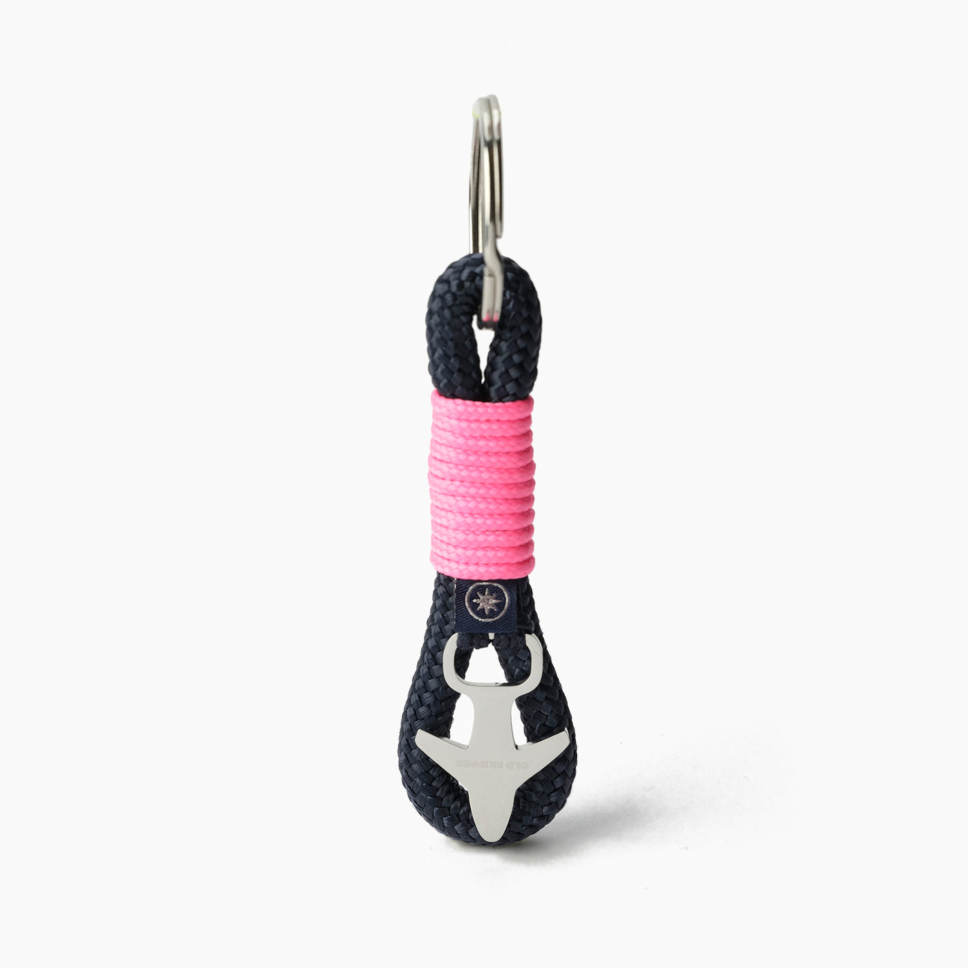 Nautical Rope Keychain Pink Knot