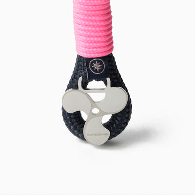 Nautical Rope Keychain Pink Knot