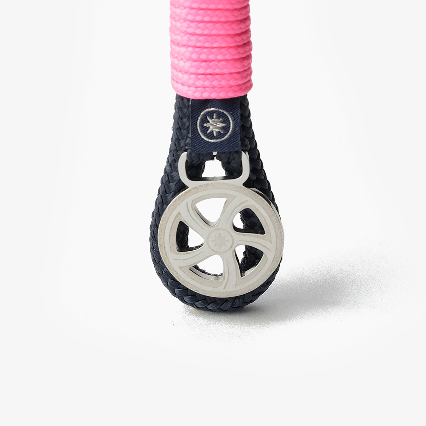 Nautical Rope Keychain Pink Knot