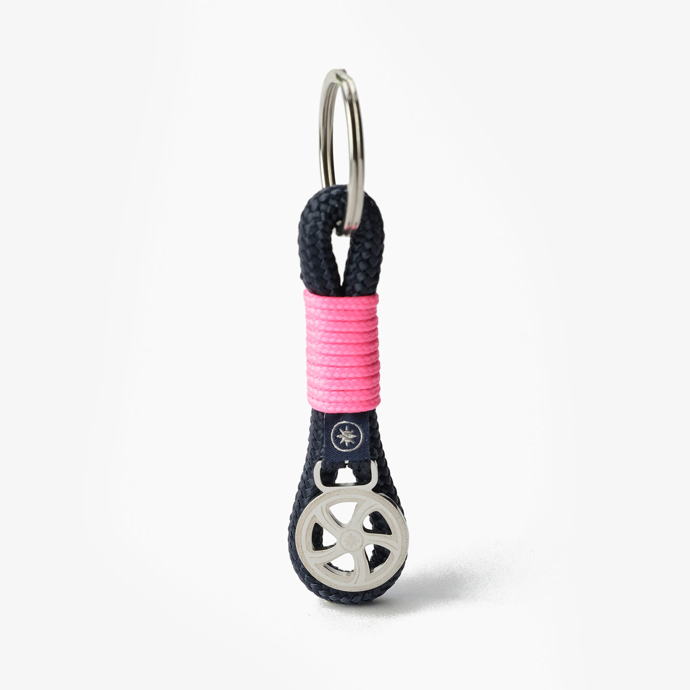 Nautical Rope Keychain Pink Knot