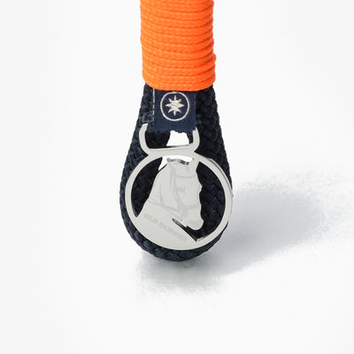 Nautical Rope Keychain Orange Knot