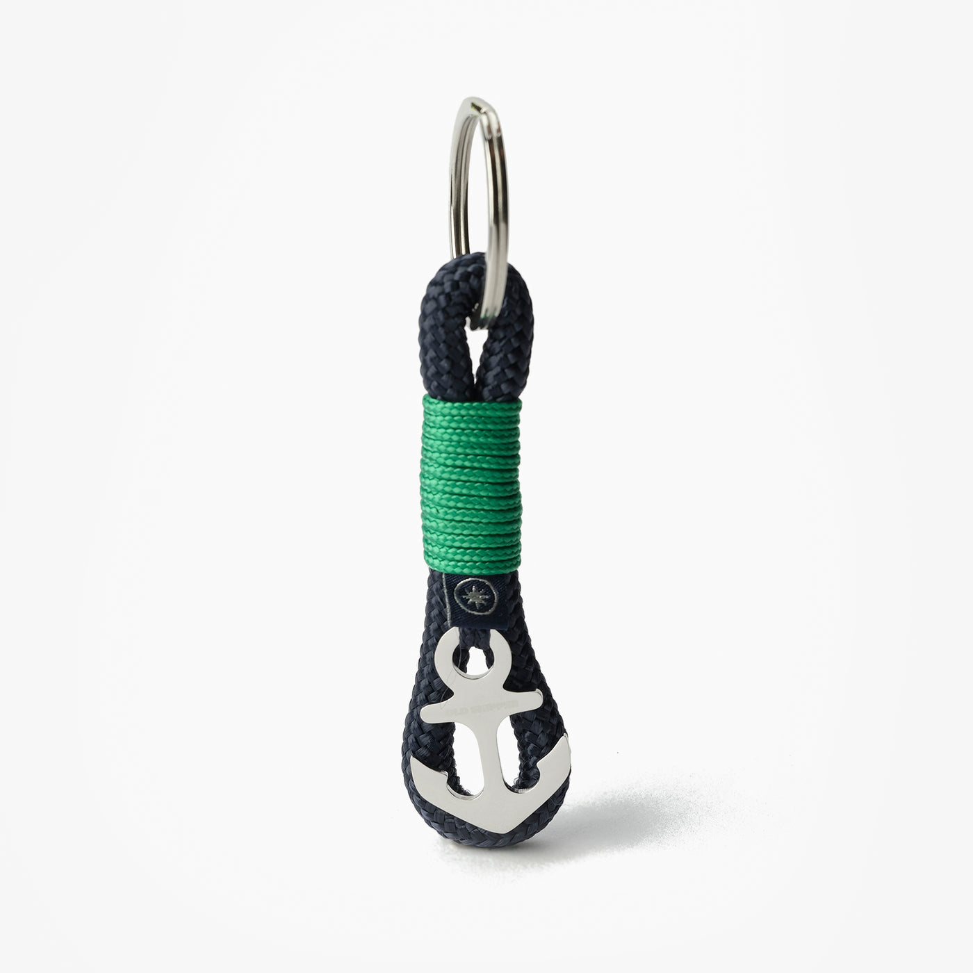 Nautical Rope Keychain Green Knot