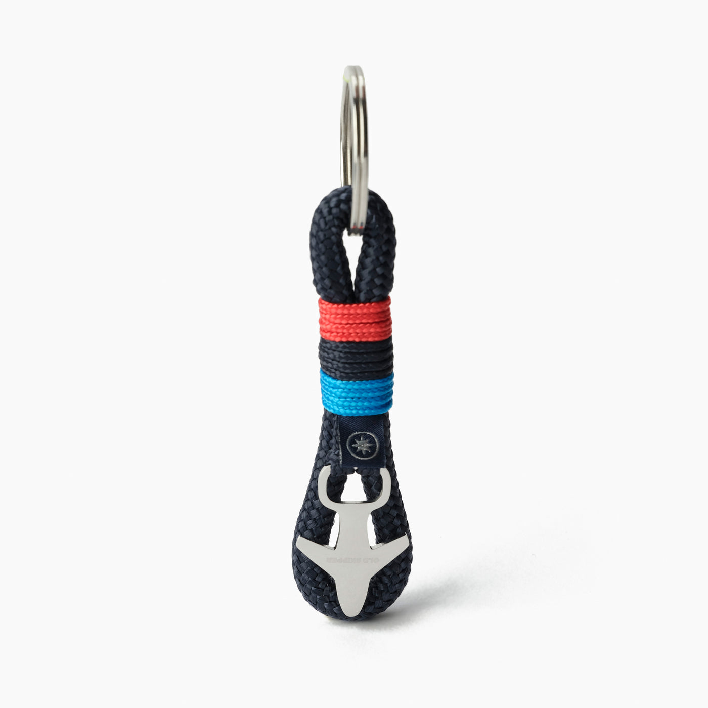 Seafarer's Tricolor Nautical Rope Keychain