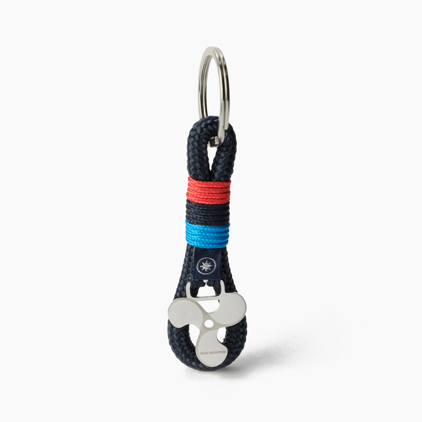 Seafarer's Tricolor Nautical Rope Keychain