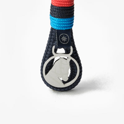 Seafarer's Tricolor Nautical Rope Keychain