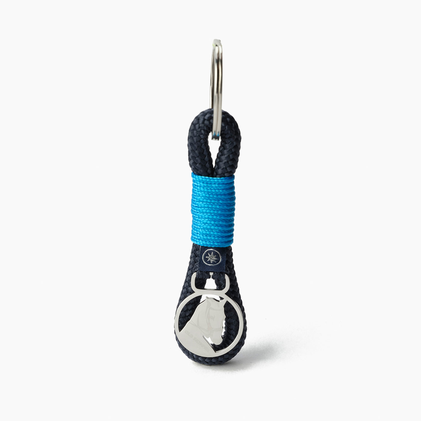 Nautical Rope Keychain Blue Knot