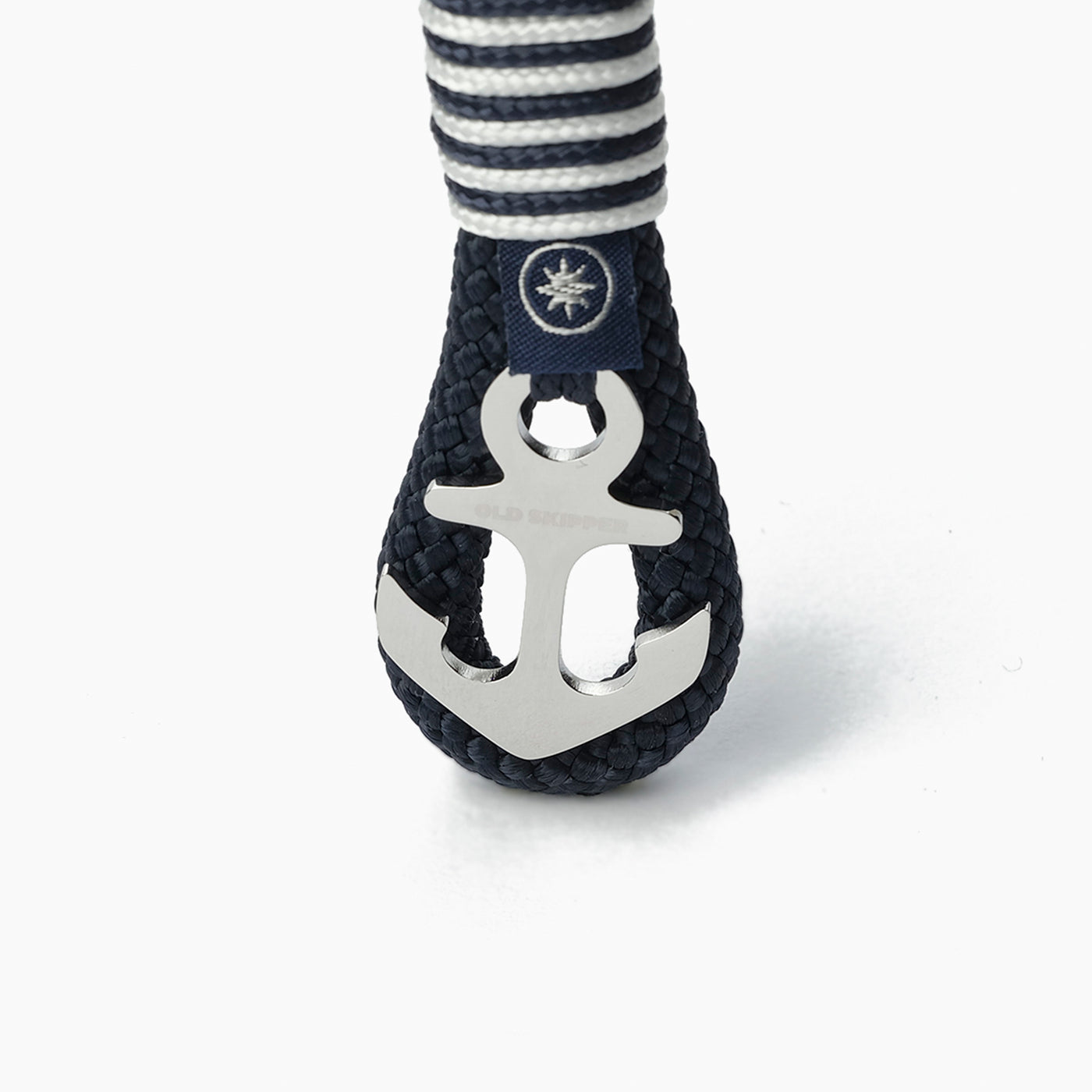 Marina Striped Nautical Rope Keychain