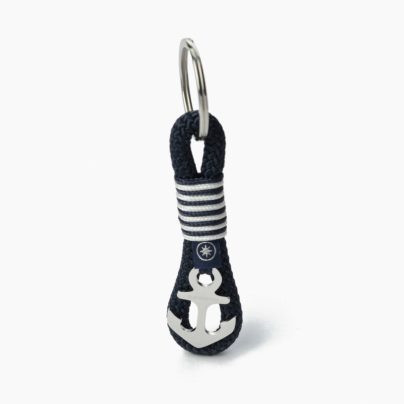 Marina Striped Nautical Rope Keychain