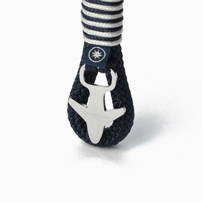 Marina Striped Nautical Rope Keychain