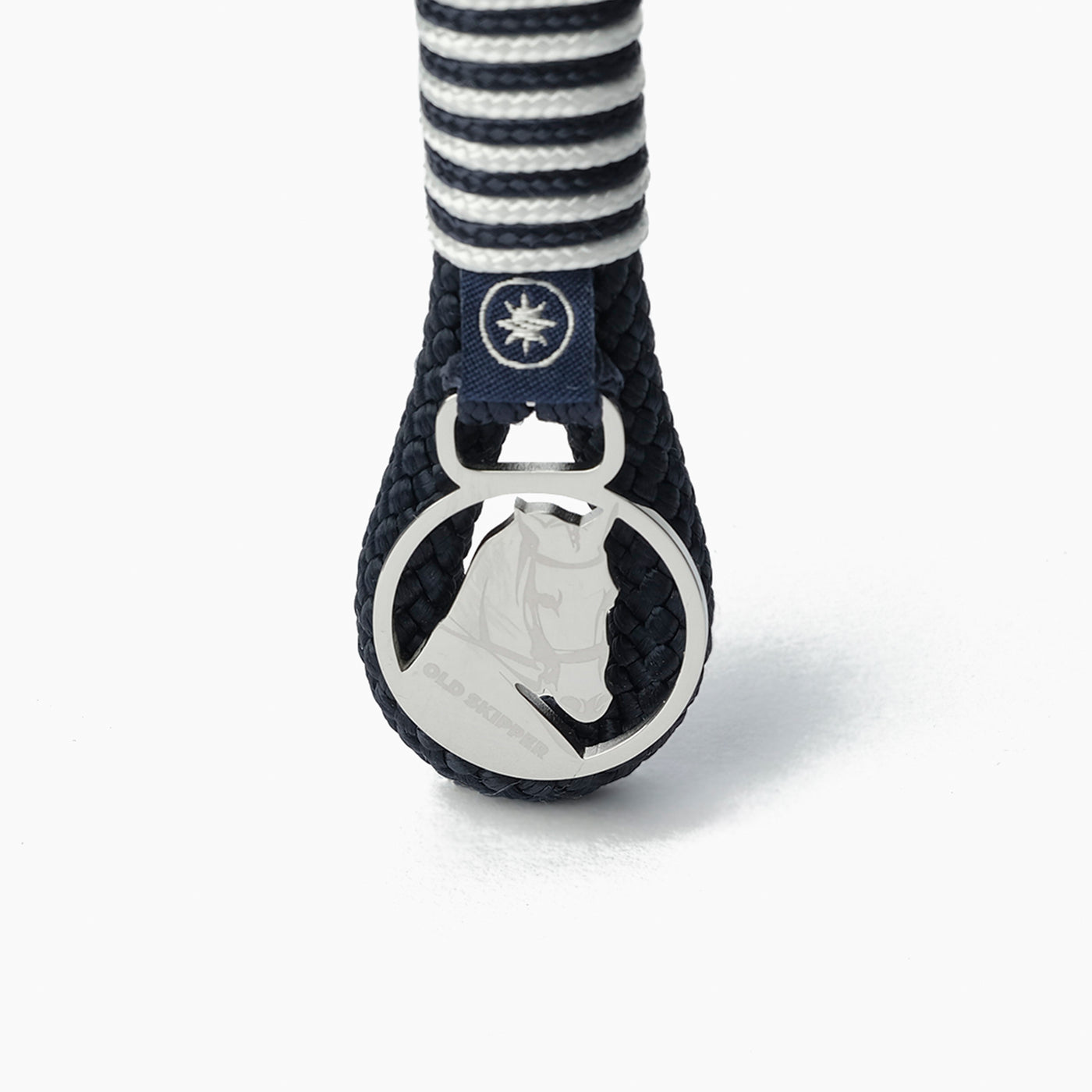 Marina Striped Nautical Rope Keychain