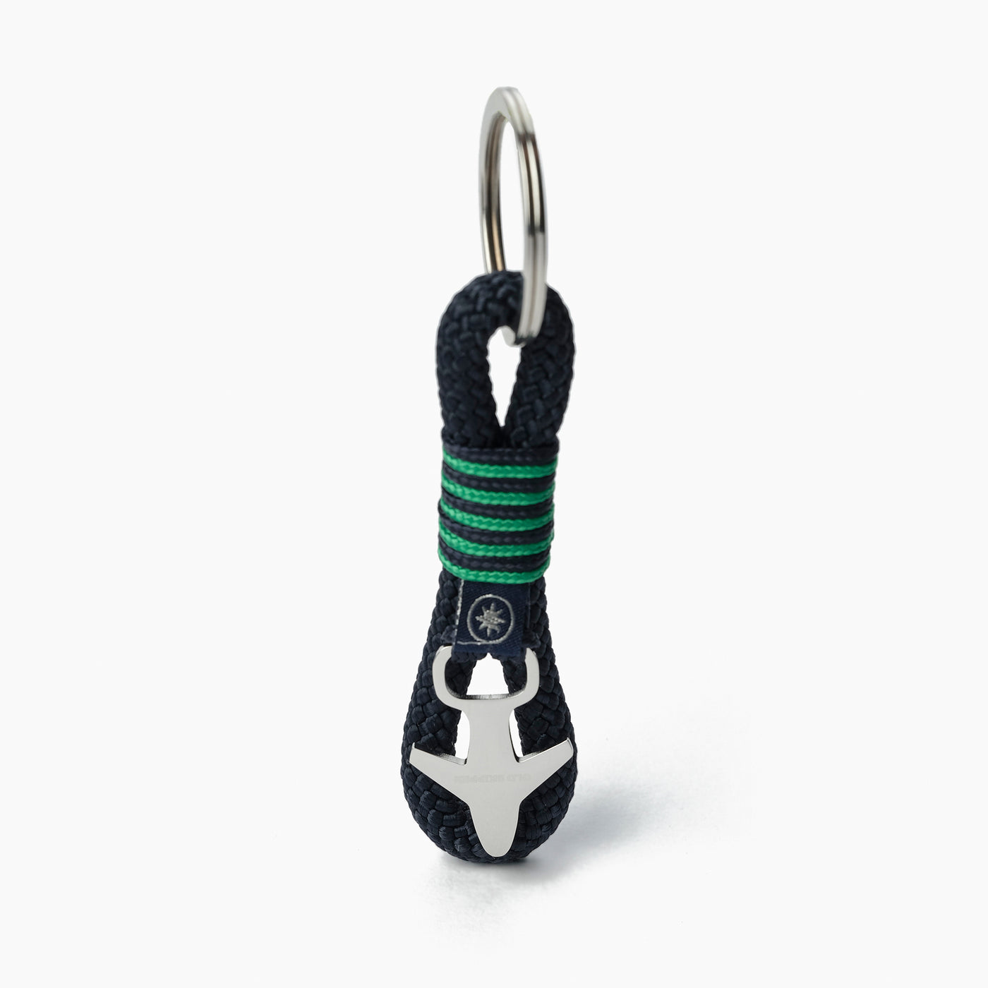 Emerald Seascape Nautical Rope Keychain