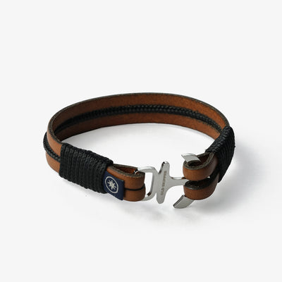 Leather Bracelet Brown Seafarer