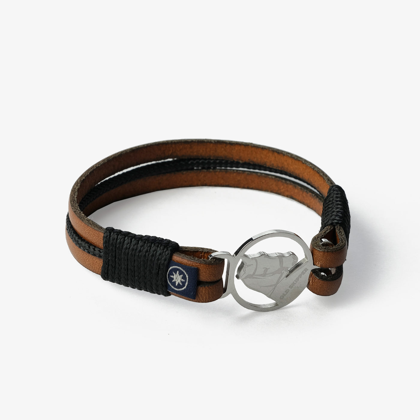 Leather Bracelet Brown Seafarer