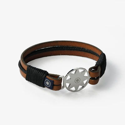 Leather Bracelet Brown Seafarer